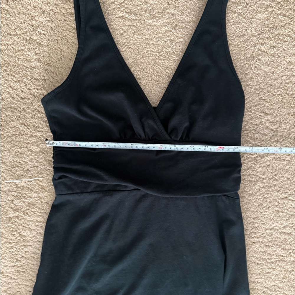 Patagonia Black V-Neck Sleeveless A-Line Dress - Picture 6 of 7